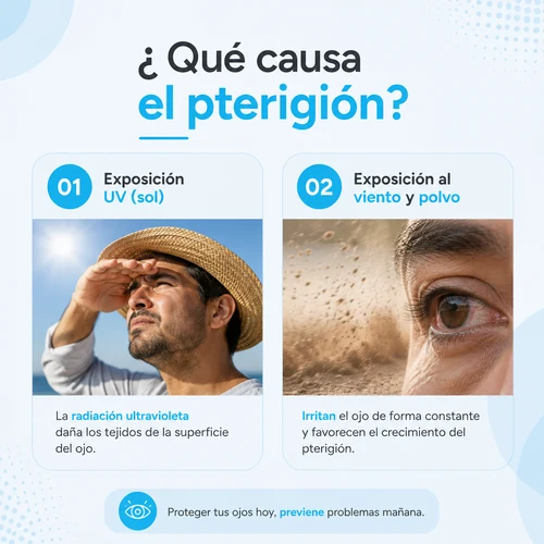 causa pterigión pc