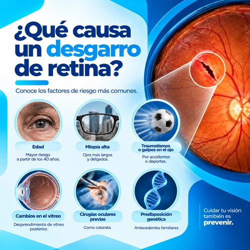 causas desgarro de retina pc