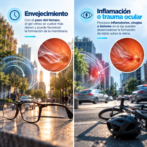 causas de la membrana retinal
