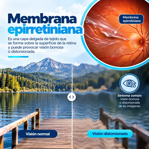 infografía sobre membrana epirretiniana