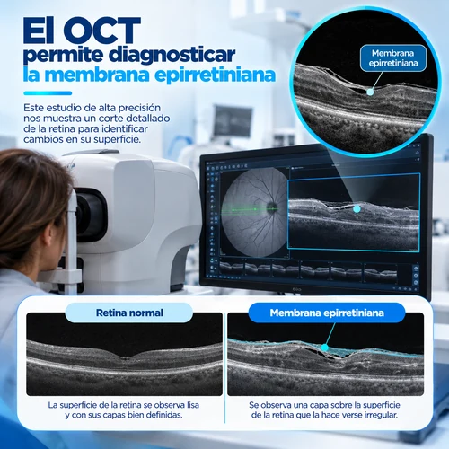 oct diagnóstico de membrana epirretiniana